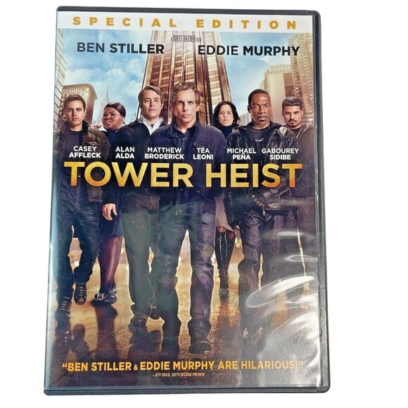 Tower Heist Comedy Crime DVD 2011 PG13 Eddie Murphy Ben Stiller Casey Affleck - Picture 1 of 2